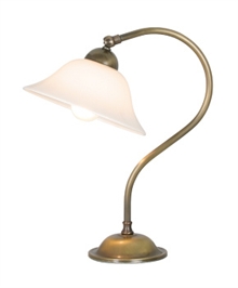 Stolní mosazná lampa