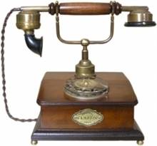 Stolní nízký telefon